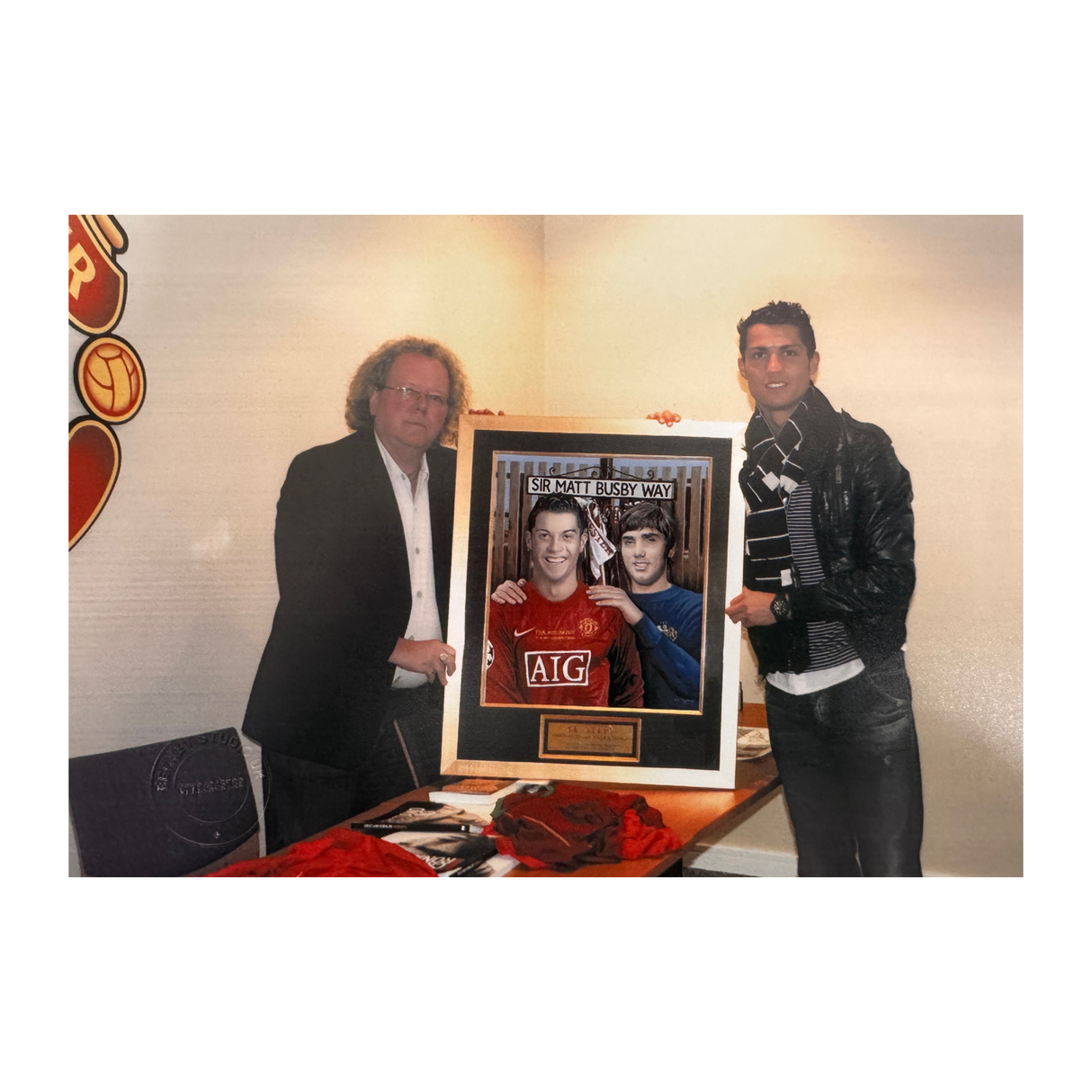 "68 Steps" Framed Artwork Print Signed by Cristiano Ronaldo (XL)