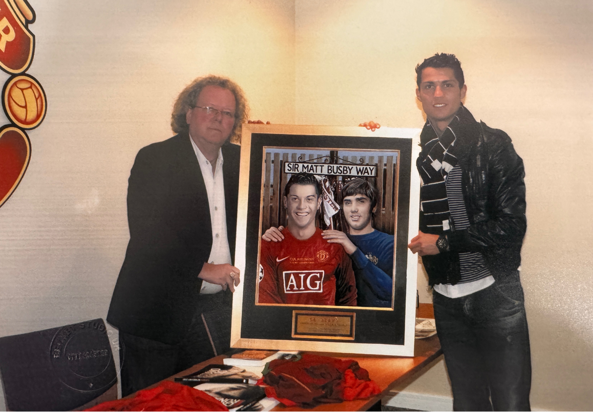 "68 Steps" Framed Artwork Print Signed by Cristiano Ronaldo (Frame XL)