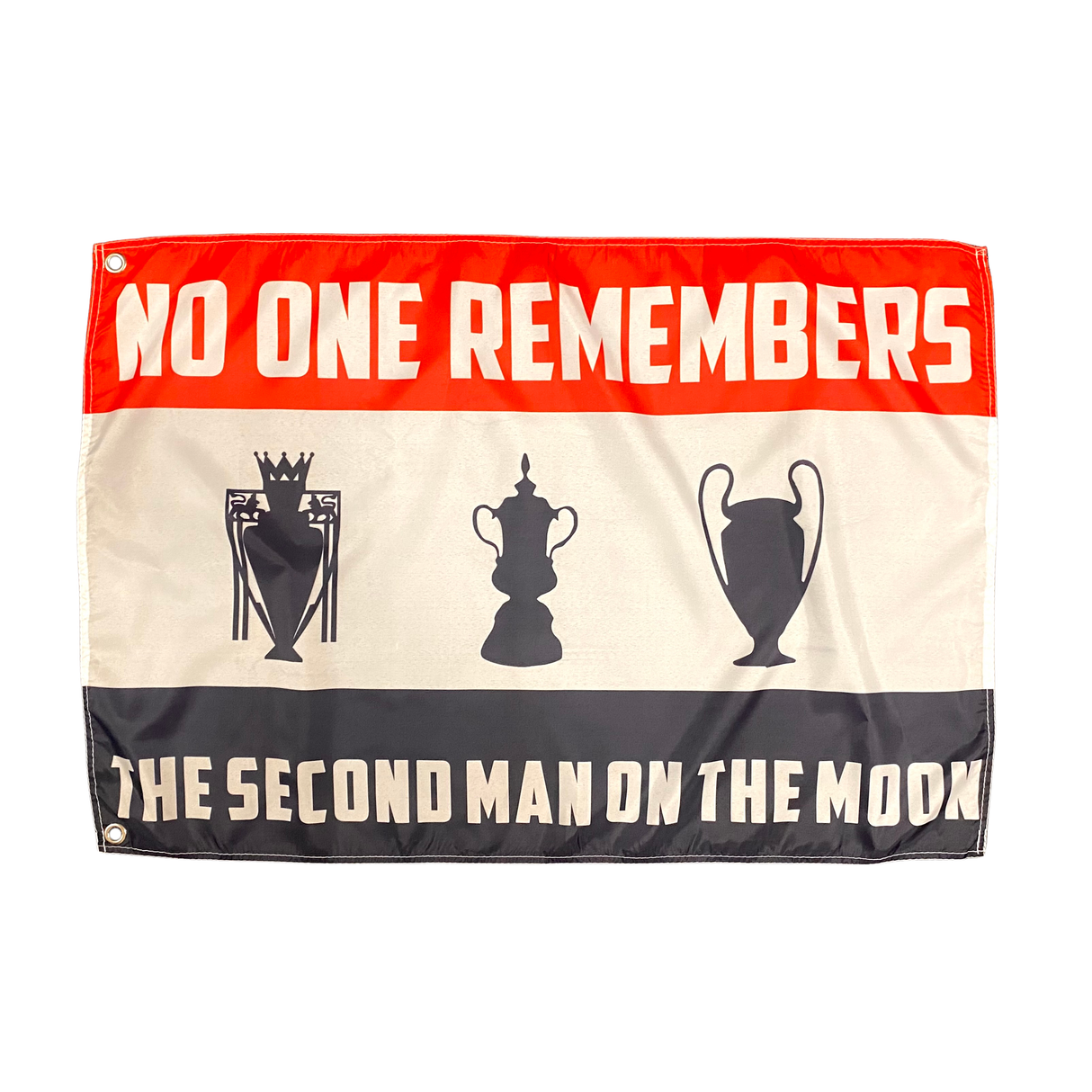 "No One Remembers The Second Man on the Moon" Flag 3ft x 2ft (90 x 60cm)