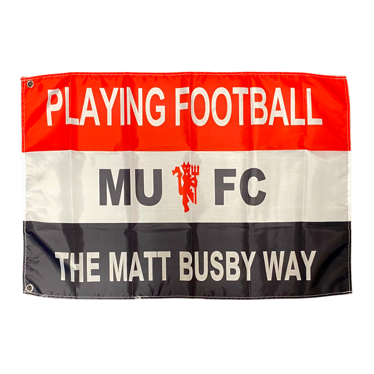 Playing Football the Matt Busby Way Flag