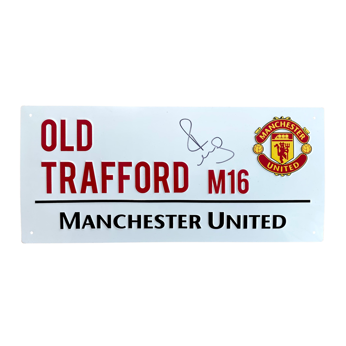 Paul Scholes Signed Old Trafford Street Sign
