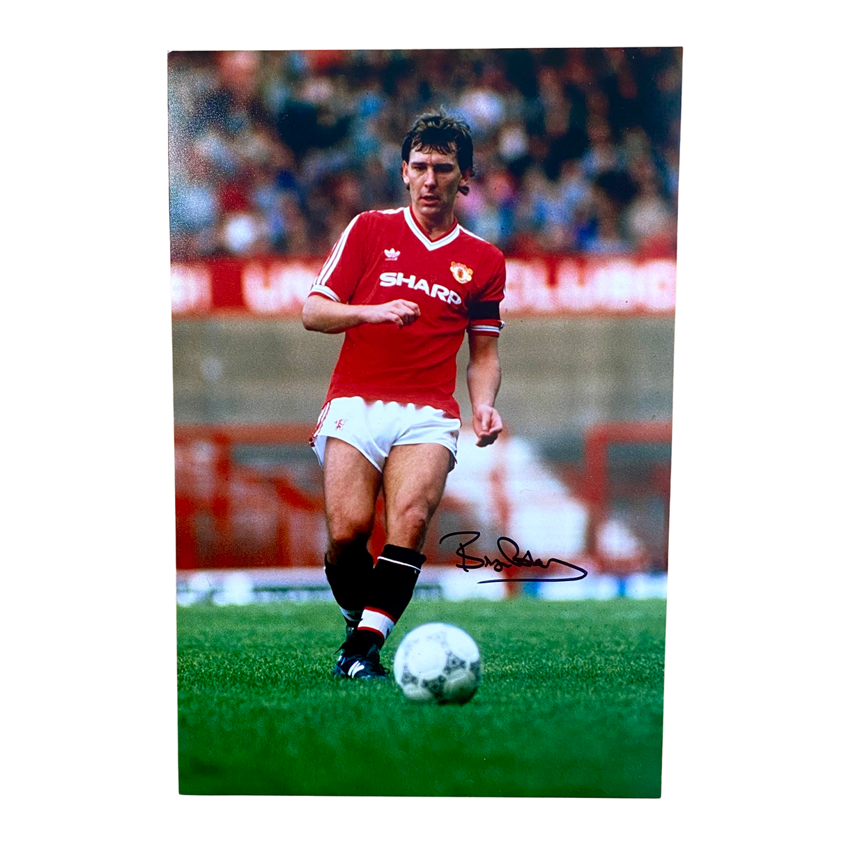 Bryan Robson 87/88 hand signed Photo Print (M)