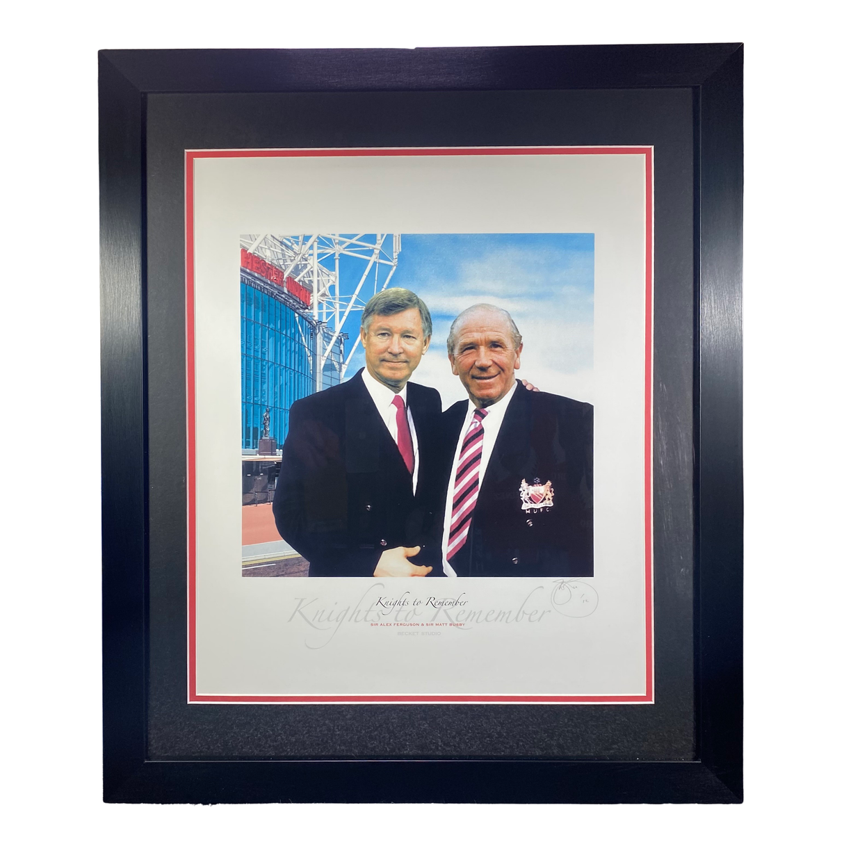 "Knights to Remember" Huge Print of Sir Alex Ferguson and Sir Matt Busby (XL)