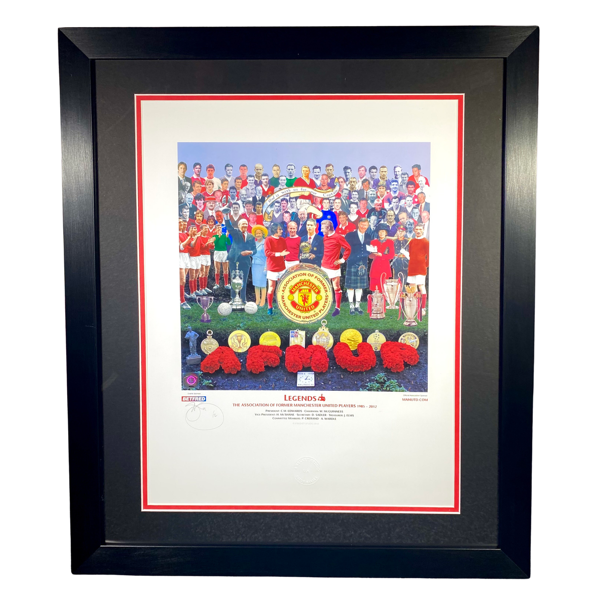 "LEGENDS" - The Association of Former Manchester United Players Print (XL)