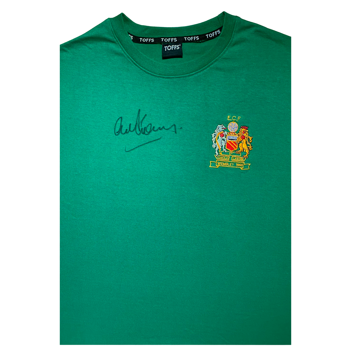 1968 European Cup Final Goalkeeper Shirt Signed by Alex Stepney