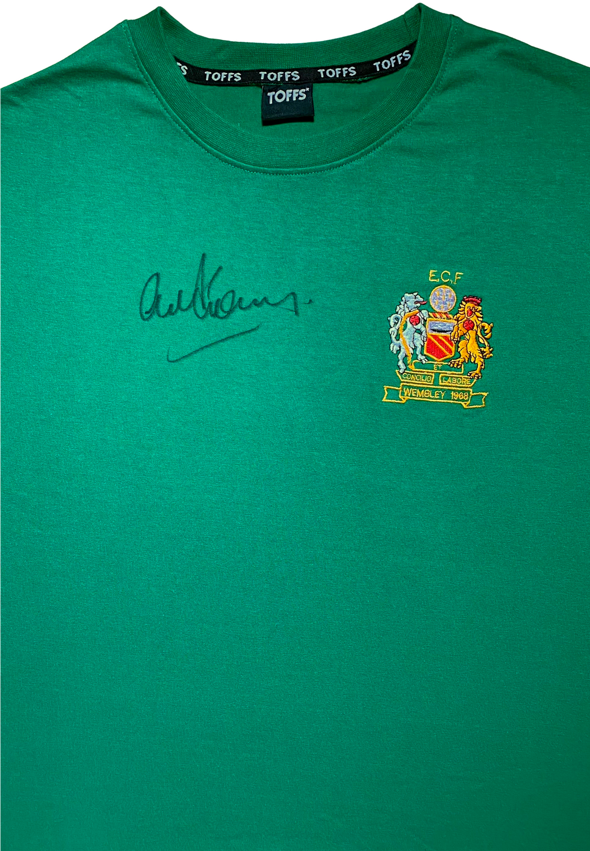 1968 European Cup Final Goalkeeper Shirt Signed by Alex Stepney