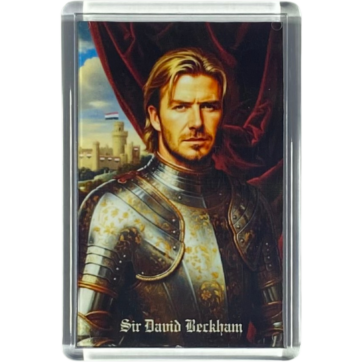 Sir David Beckham "Knight of The Realm" Fridge Magnet