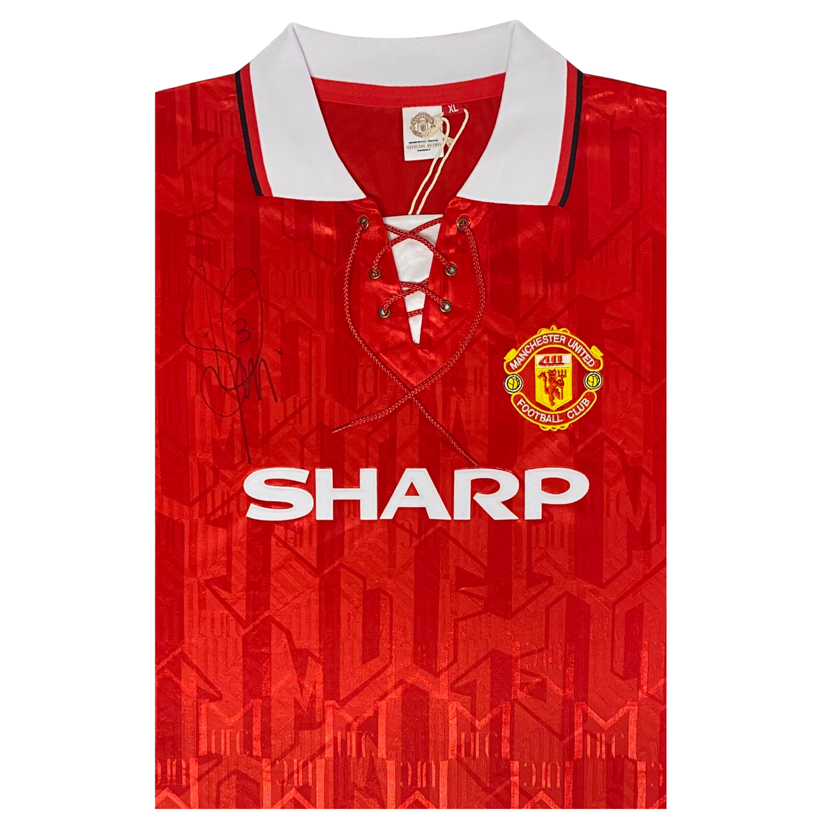 Denis Irwin Signed 1992/1994 Manchester United Red Home Shirt