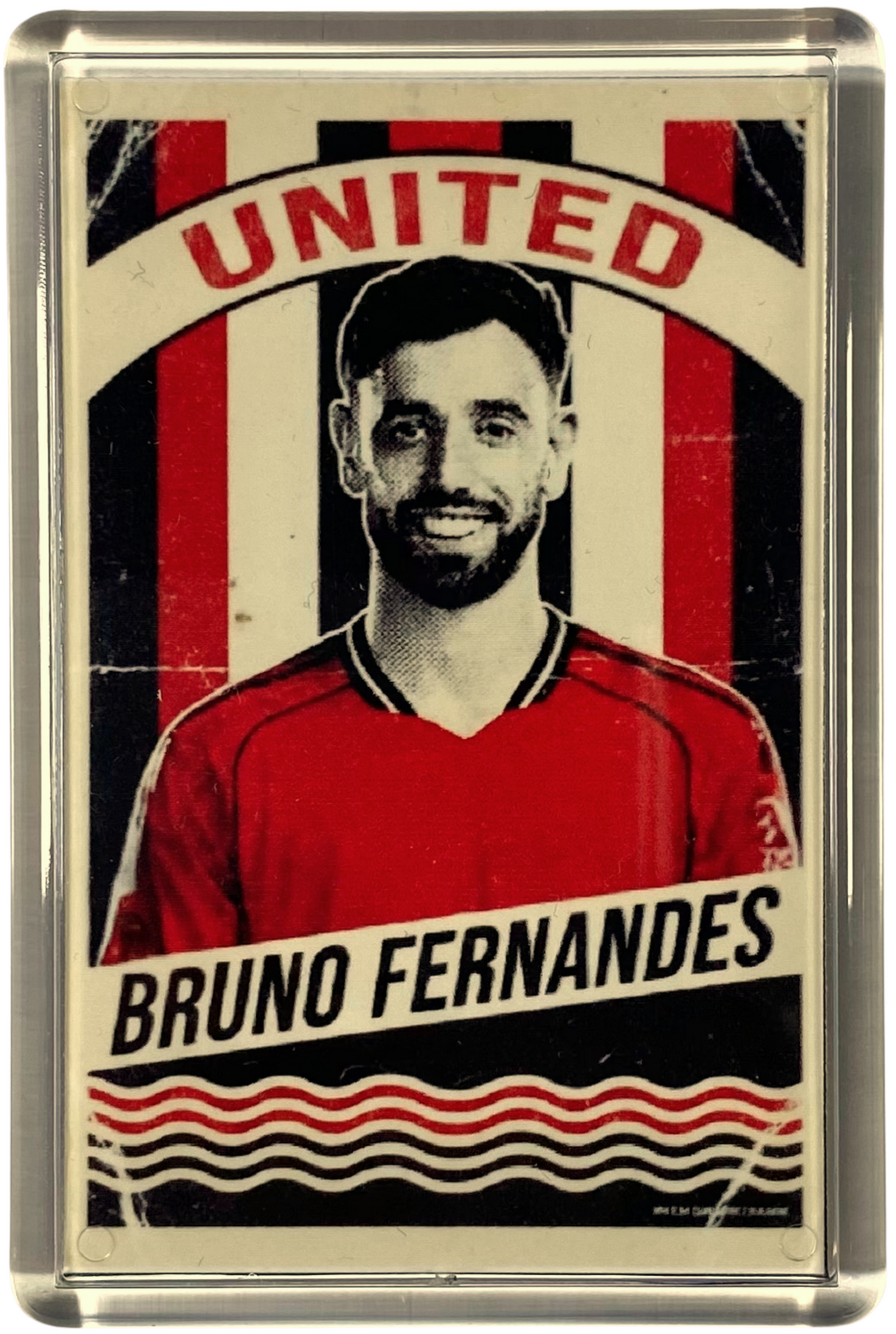 Bruno Fernandes Old School Programme Fridge Magnet