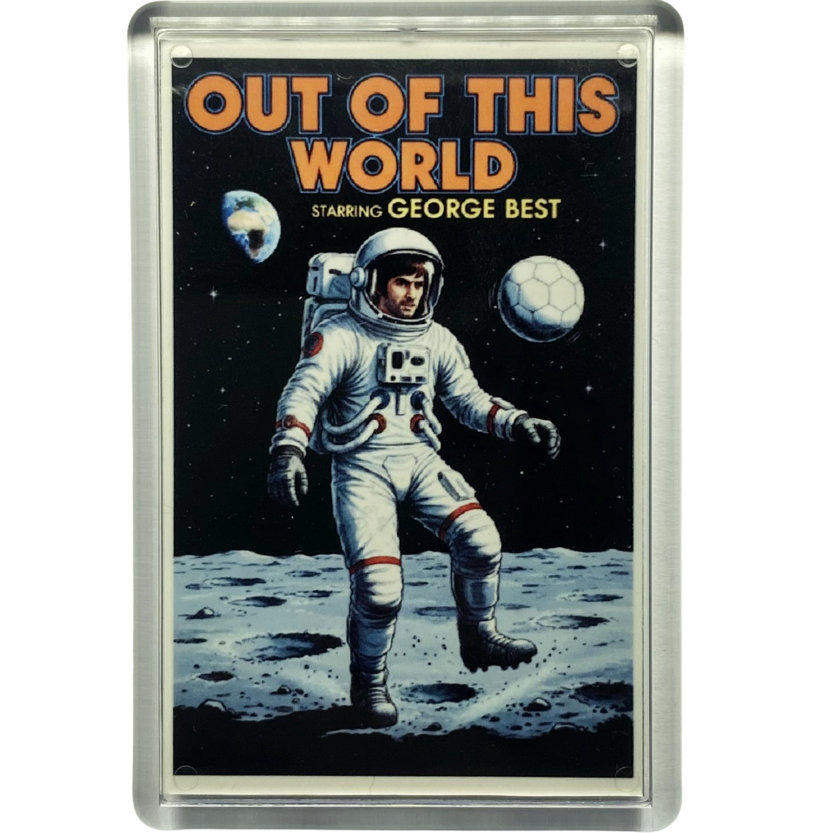 George Best "Out of This World" Fridge Magnet
