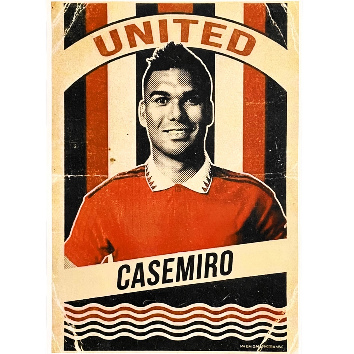 Casemiro Old School Programme Style Print (A3)