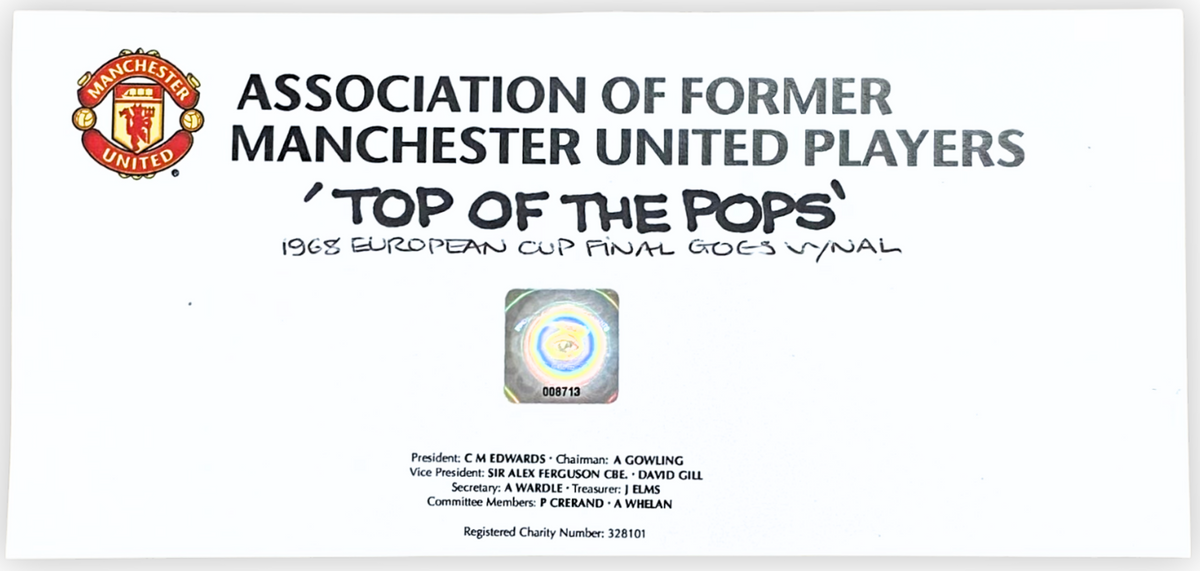 Sir Bobby Charlton & Sandy Busby Signed "Top of the Pops" Framed Print (Frame M)
