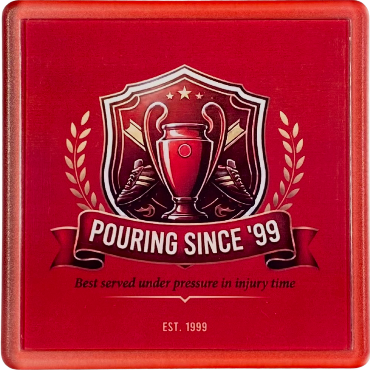 1999 Champions League Coaster - Pouring Since '99