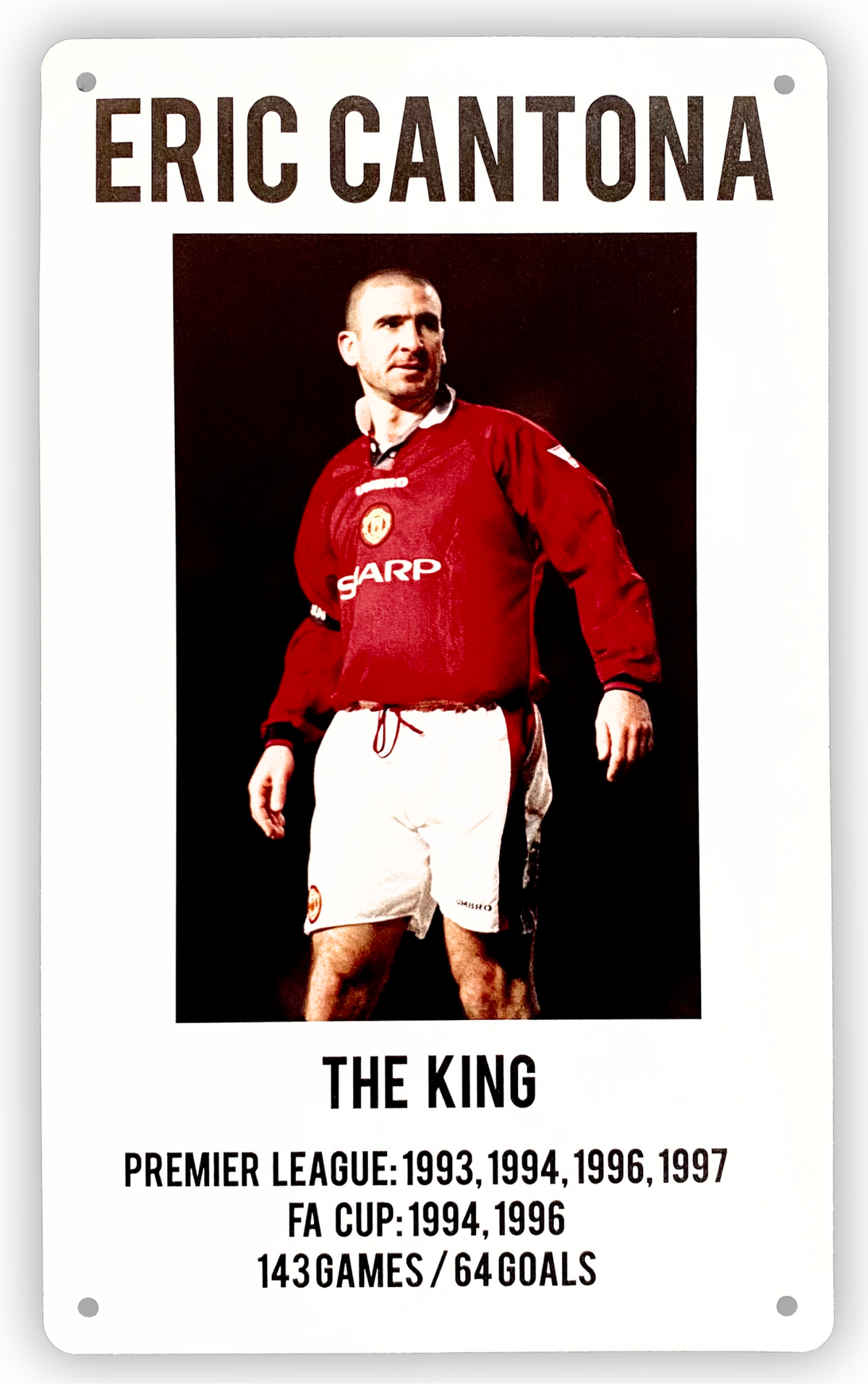 Eric Cantona Wall/Bar Plaque