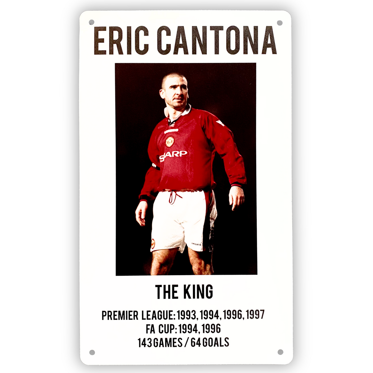 Eric Cantona Wall/Bar Plaque