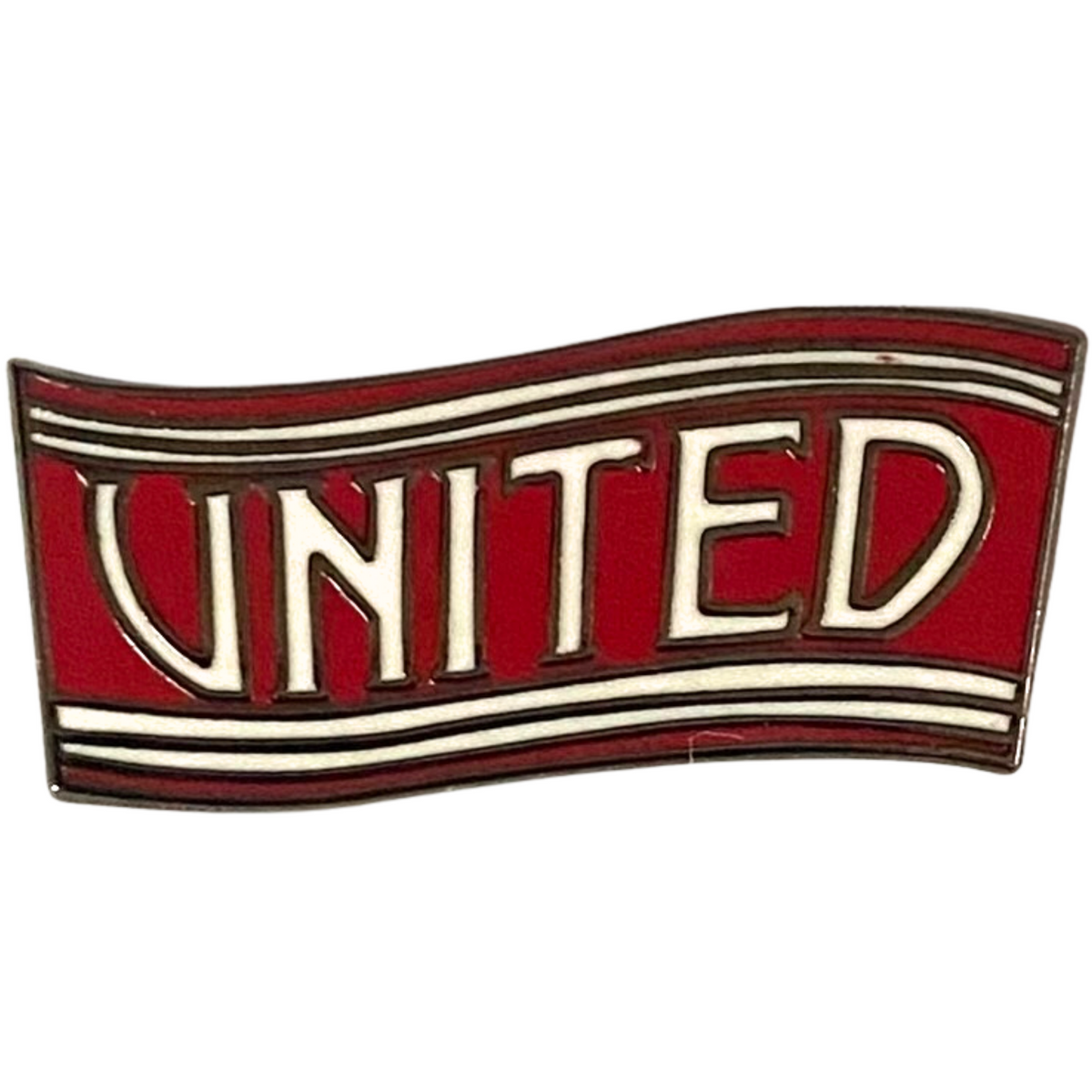 UNITED Wavy Text Badge