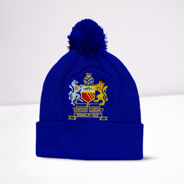Manchester United Blue 1968 ECF Bobble Hat