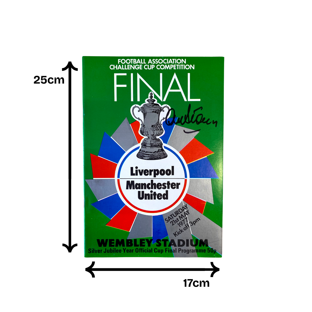 1977 FA Cup Final Programme Signed by Alex Stepney (S)