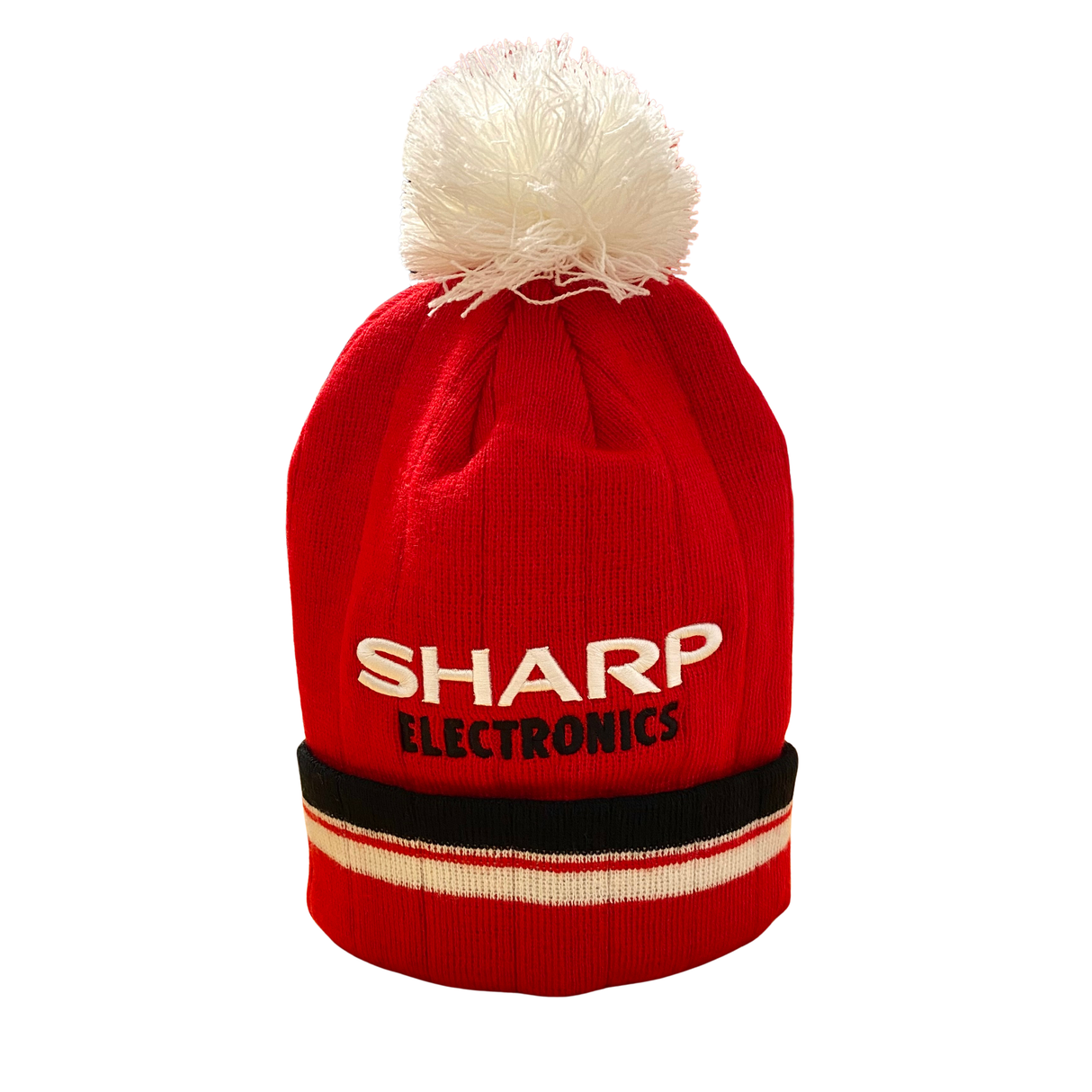 1983 SHARP Red Home Bobble Hat