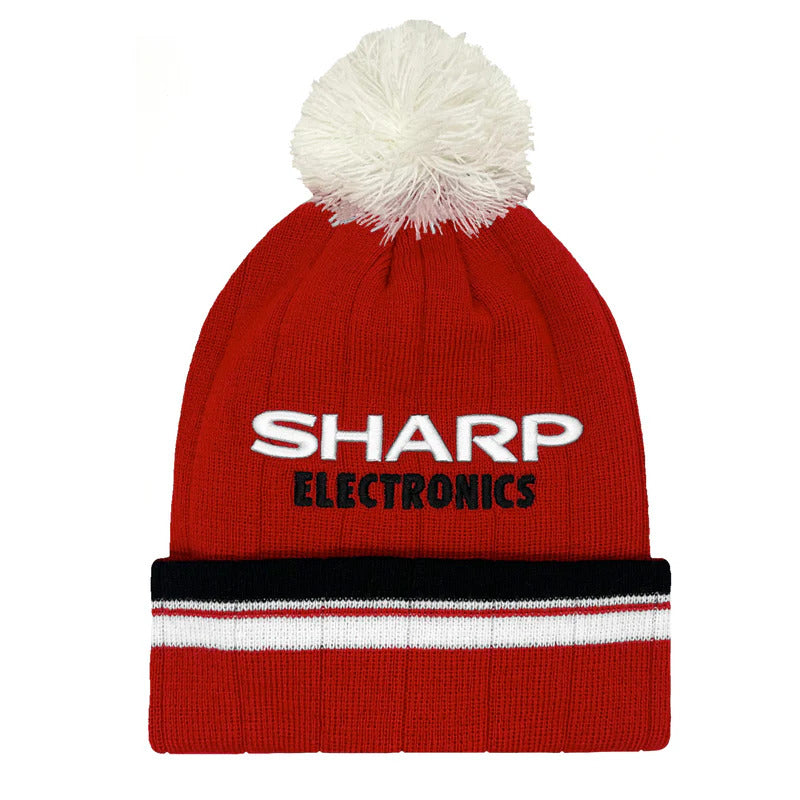 1983 SHARP Red Home Bobble Hat