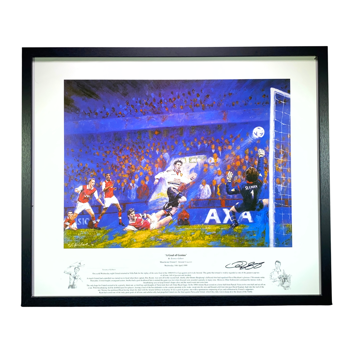 Ryan Giggs Signed "A Goal of Genius" Artwork Print (XL)