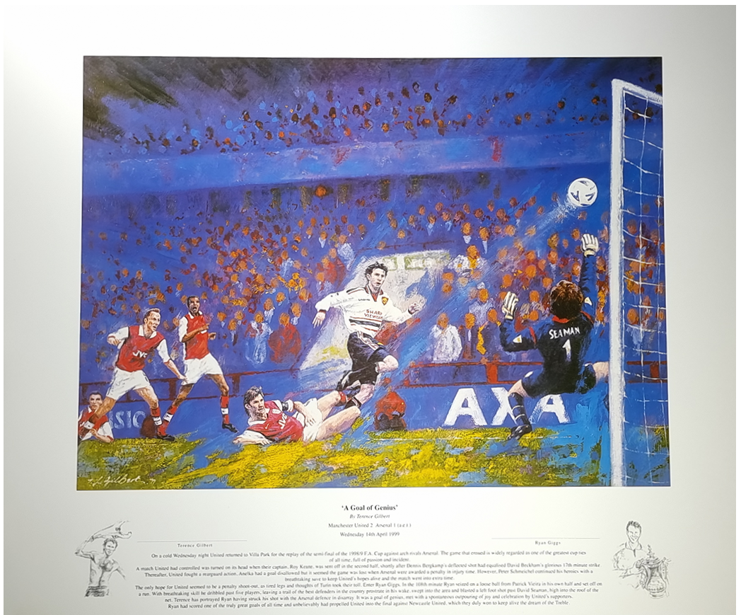 Ryan Giggs Artwork Print "The Goal of Genius" (XL)