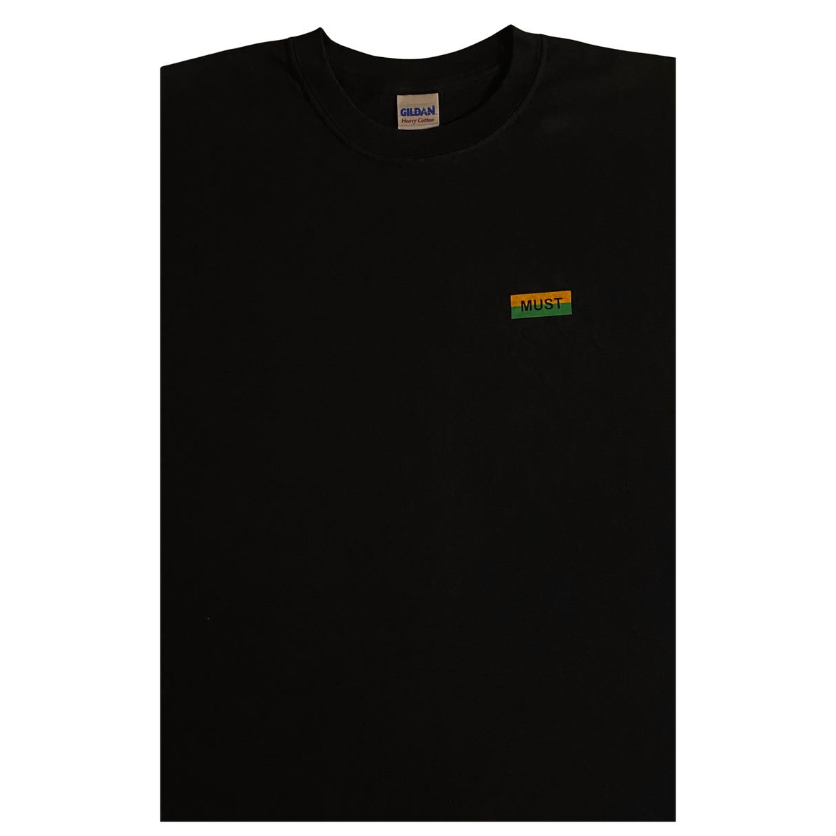 MUST Green and Gold Bar Logo Short Sleeve Printed T Shirt