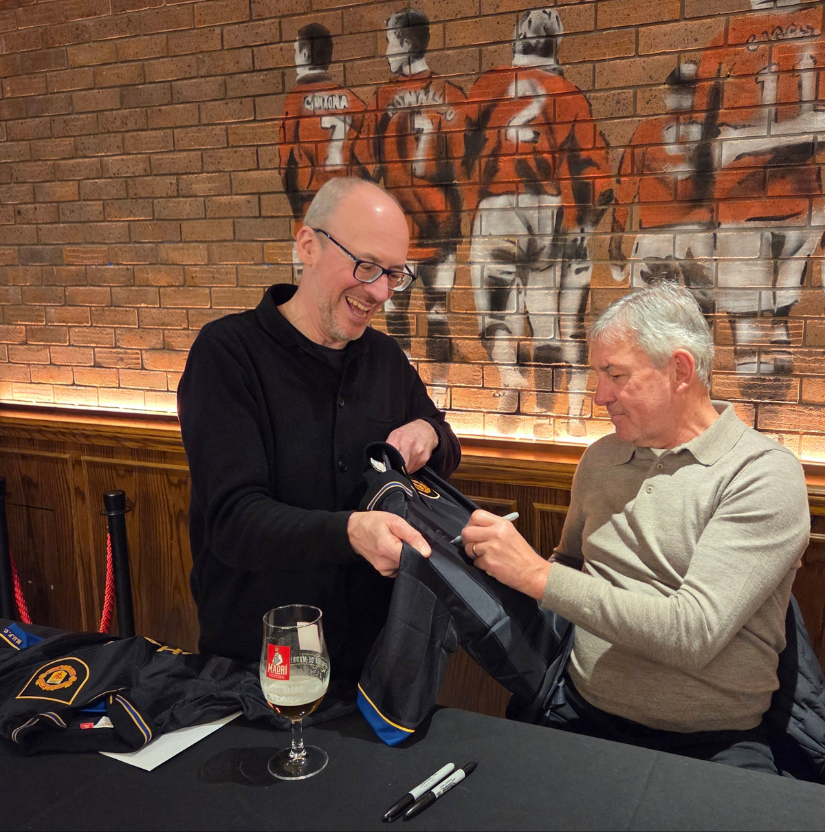 Bryan Robson Hand Signed Iconic 1993-1994 Black Shirt
