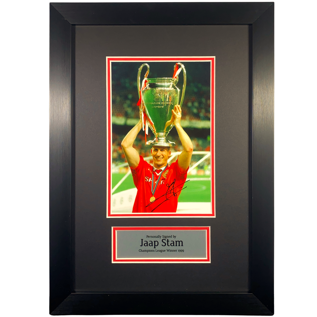 Jaap Stam 1999 Framed Signed Photo Print (M)