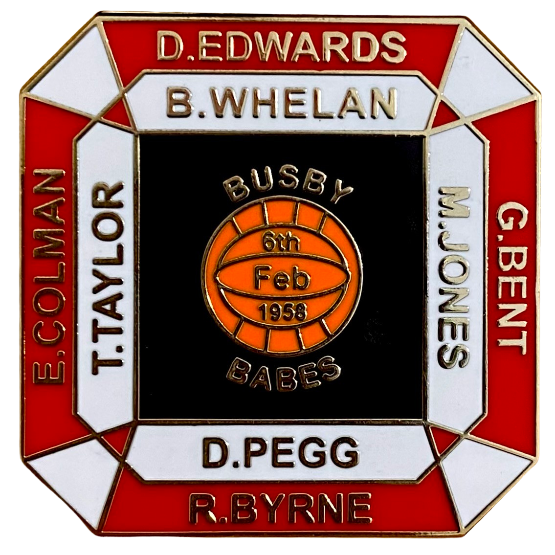 Busby Babes Square Badge