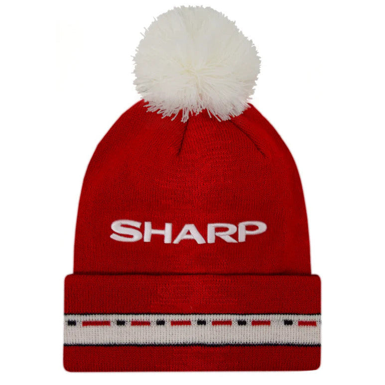1990 SHARP Red Home Bobble Hat