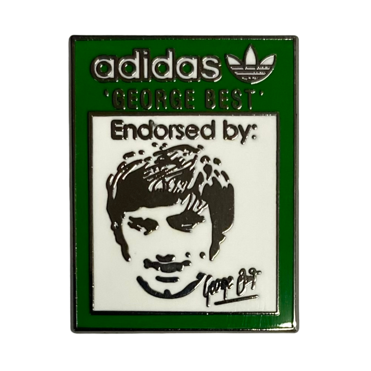 Adidas - Endorsed by George Best Badge