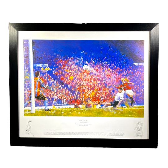Sir David Beckham 1999 "A Classic Strike" Artwork Print (XL)
