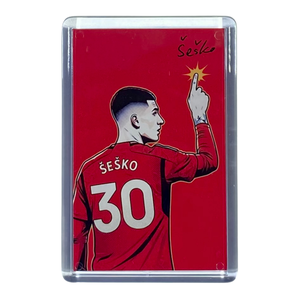 Benjamin Sesko Fridge Magnet