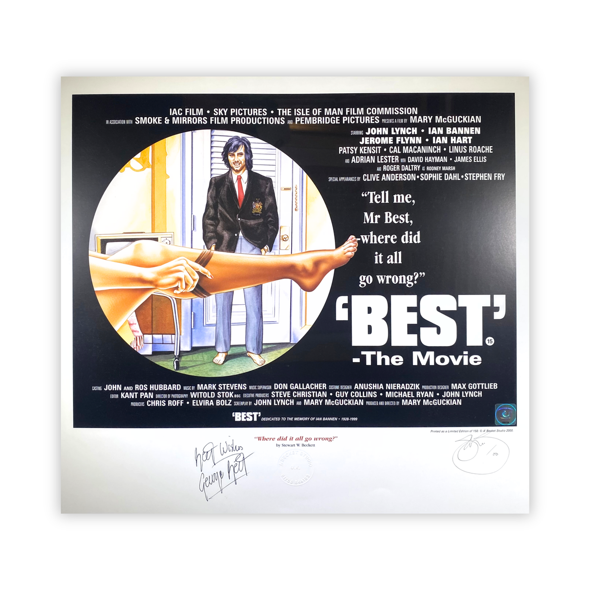 Best - The Movie - signed by George Best Framed Print