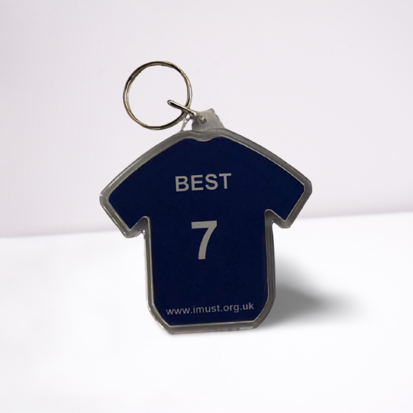 George Best Player keyring
