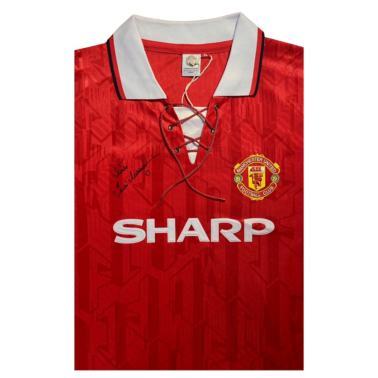 Brian McClair hand signed 1992/94 Home Shirt
