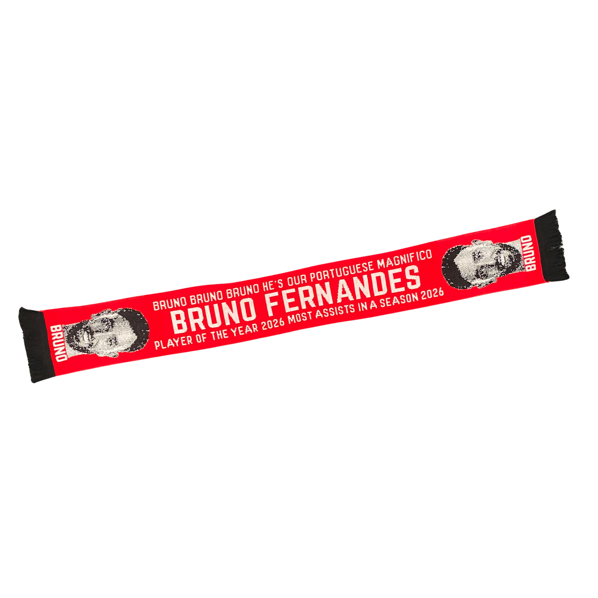 Bruno Fernandes Red Scarf