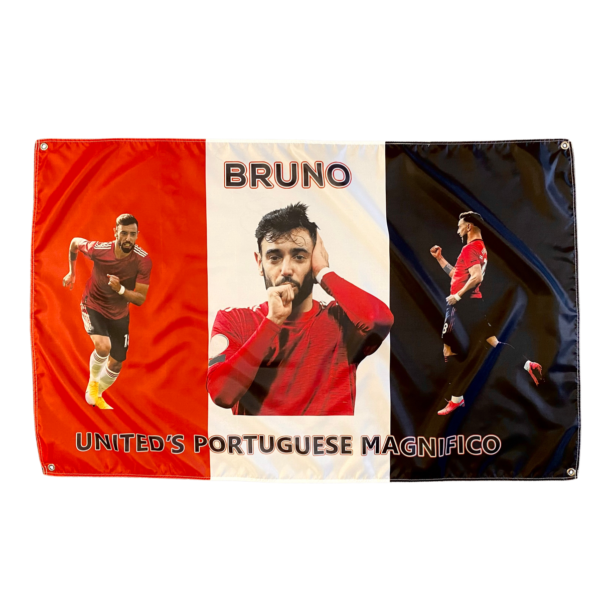 Bruno Fernandes "United's Portuguese Magnifico" Flag 5ft x 3ft (152 x 90cm)