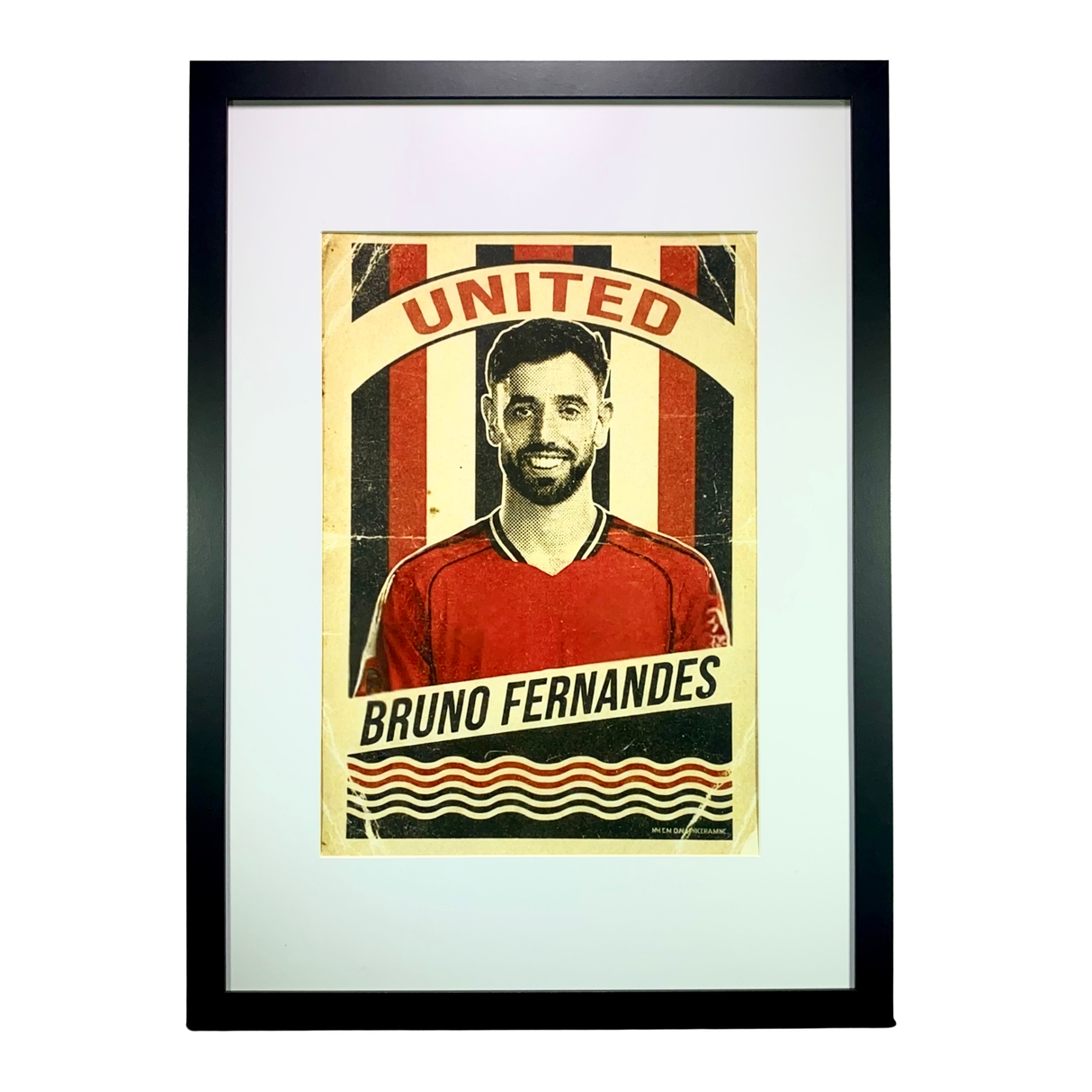 Bruno Fernandes Old School Style Programme Print (A3)