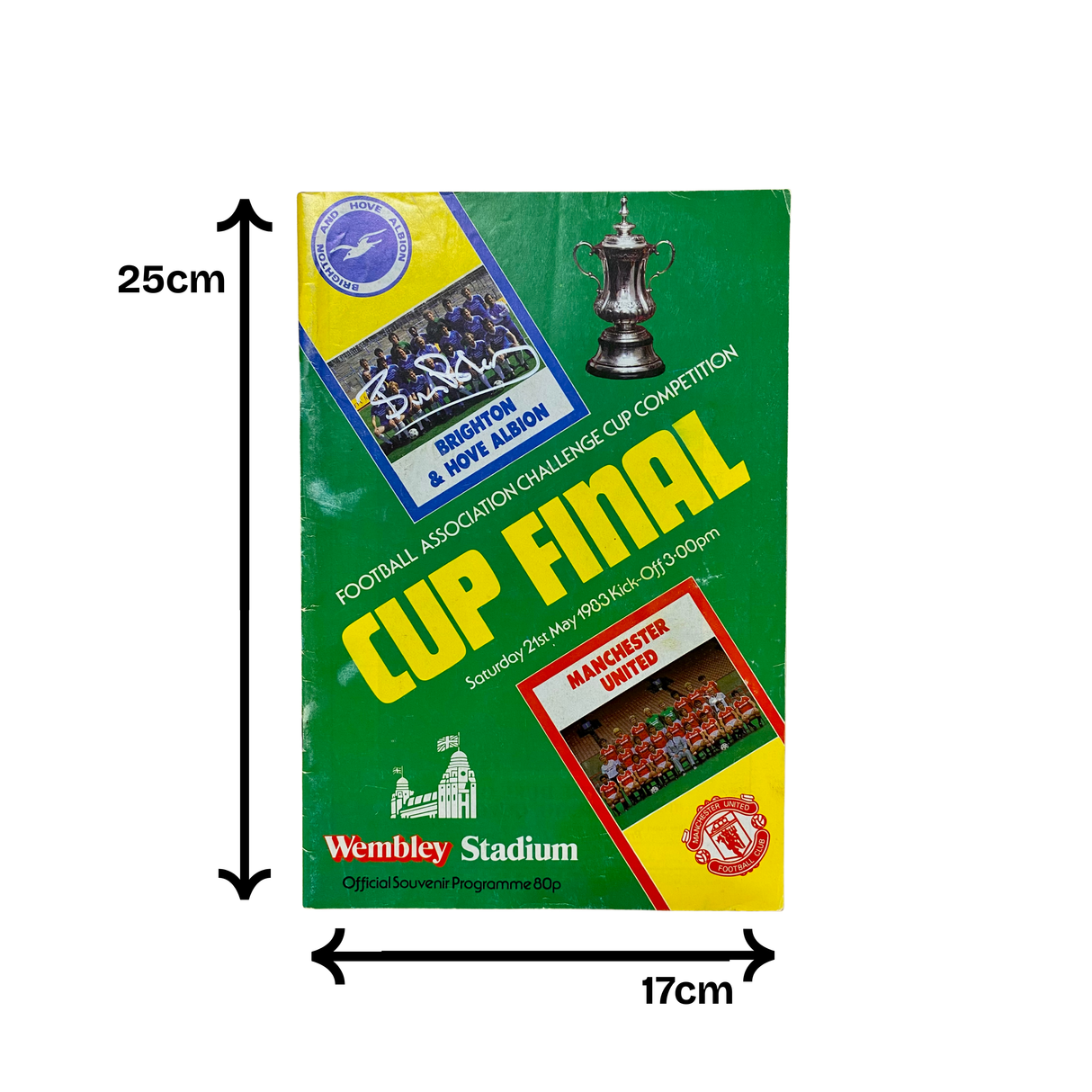 Bryan Robson Signed original 1983 FA Cup Final Programme (M)