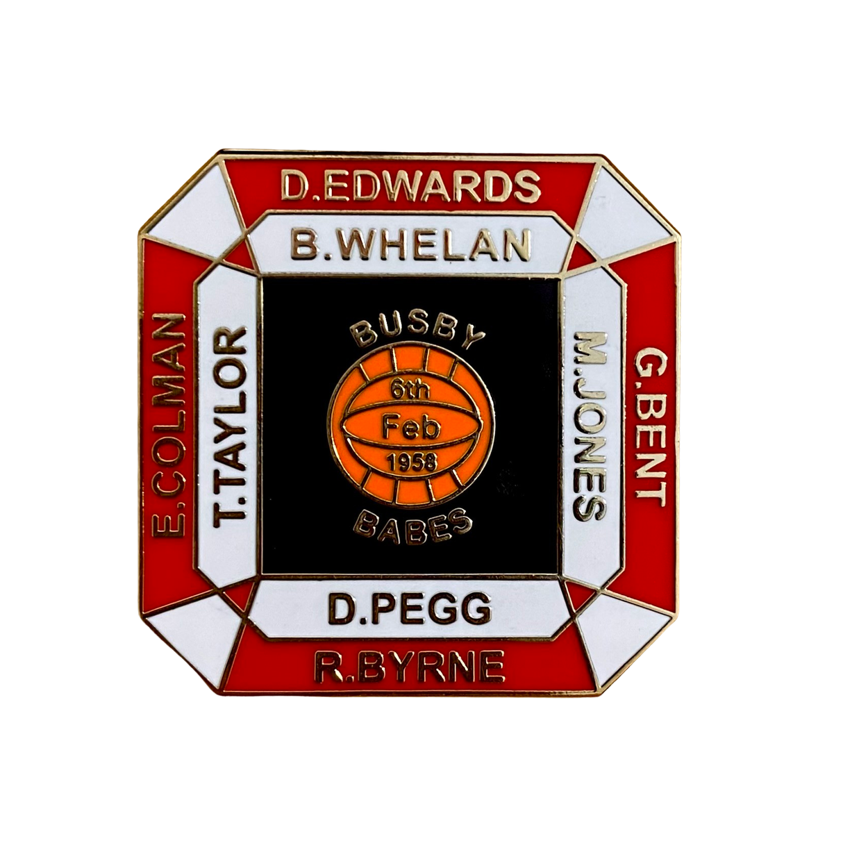 Busby Babes Square Badge