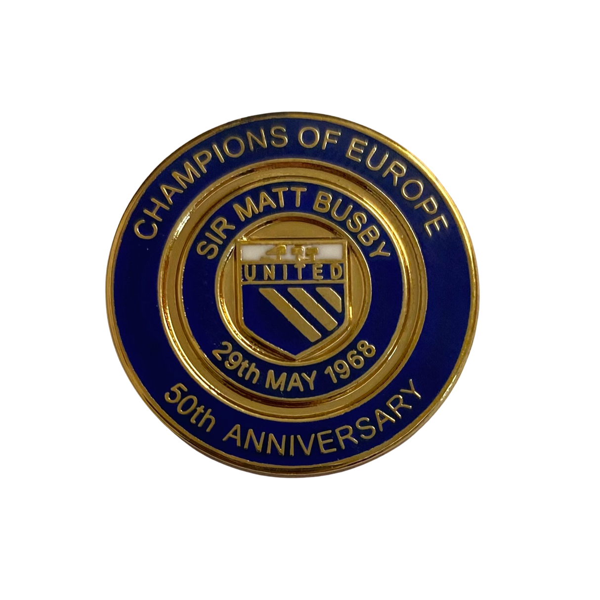 Champions of Europe - Sir Matt Busby 50th Anniversary Badge