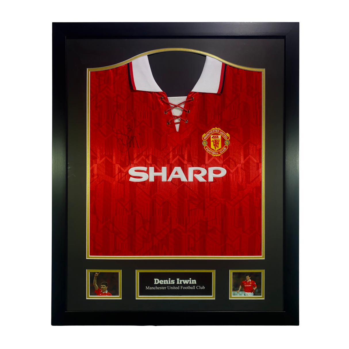 Denis Irwin Signed Manchester United 1992/1994 Red Home Shirt