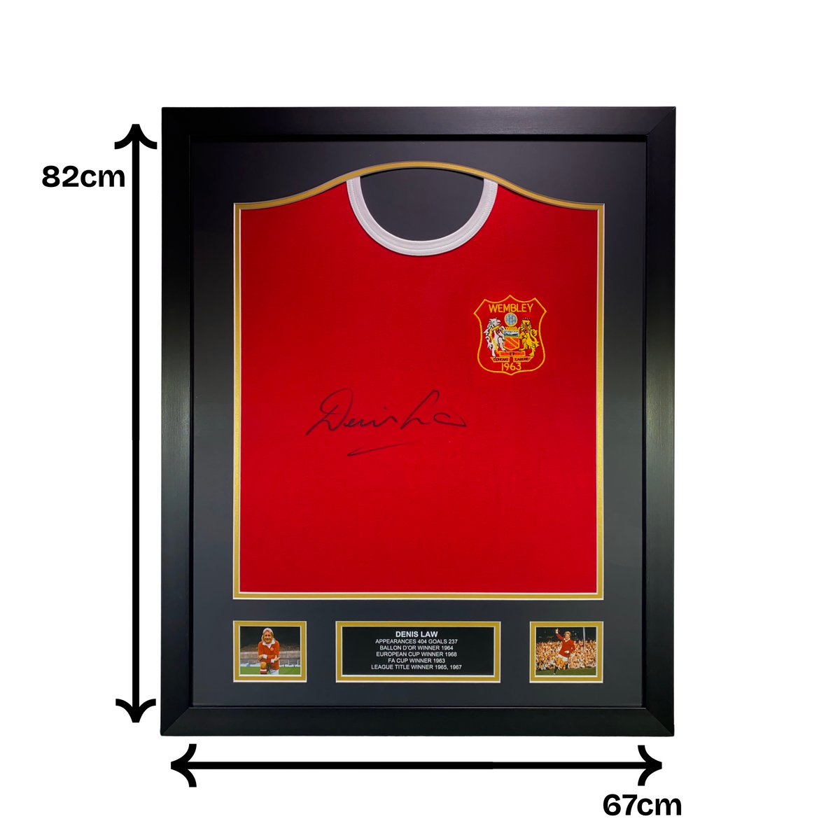 Denis Law Signed Manchester United 1963 FA Cup Final Shirt