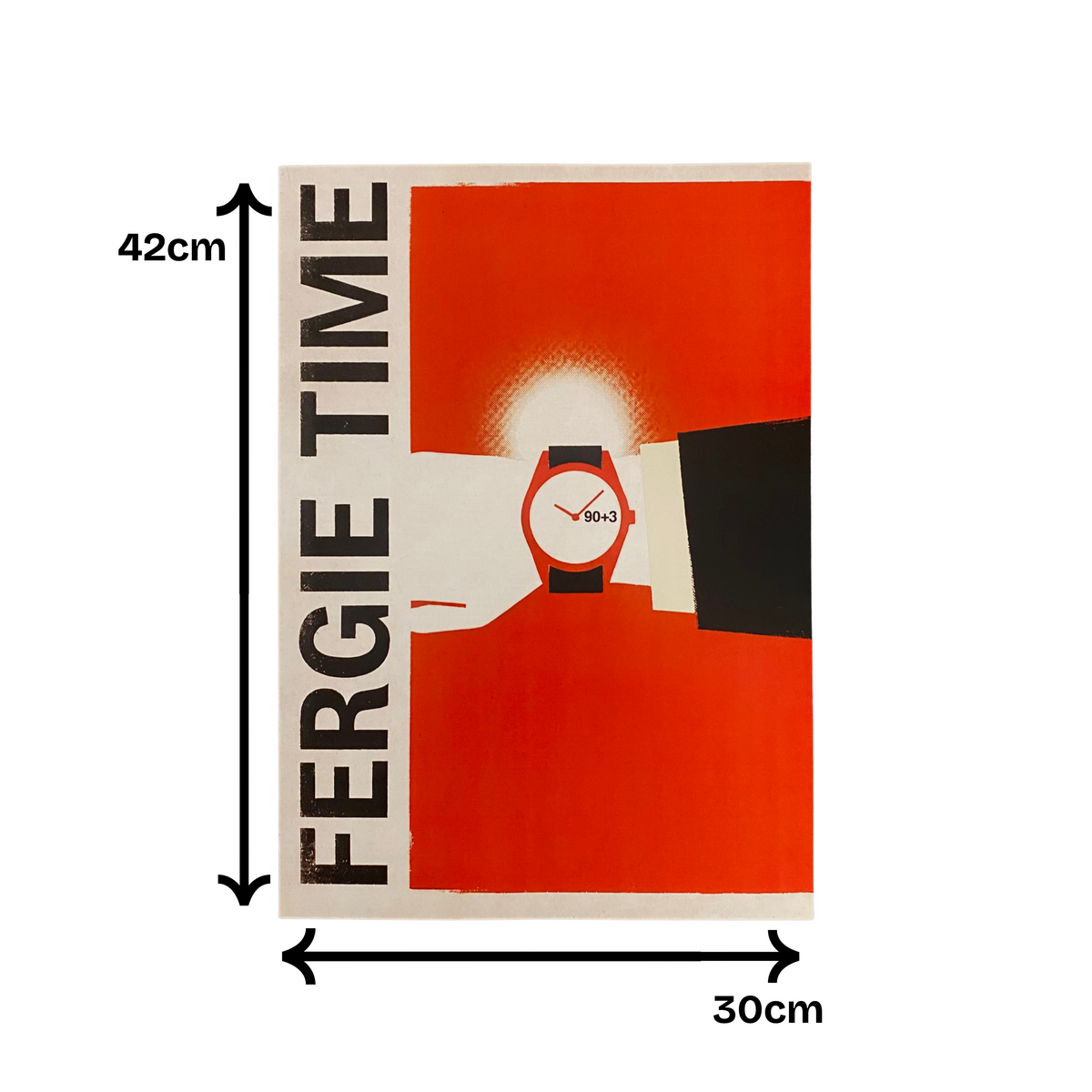 Sir Alex Ferguson "Fergie Time" Art Print (A3)