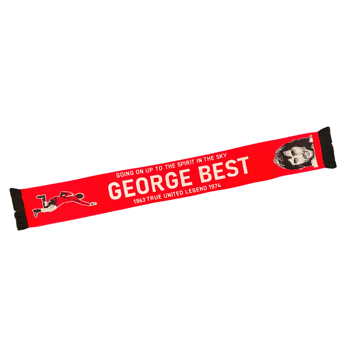 George Best Red Scarf