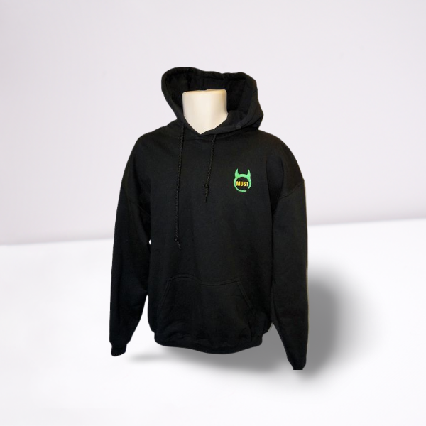 Hoodie With the Must Logo in Green and Gold (S)