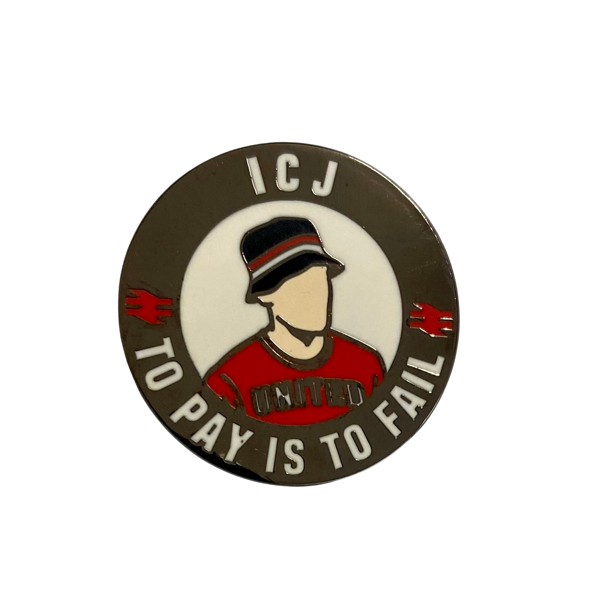 ICJ' To Pay Is To Fail Badge