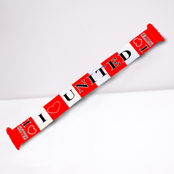 I Love Utd (Red & White) Scarf